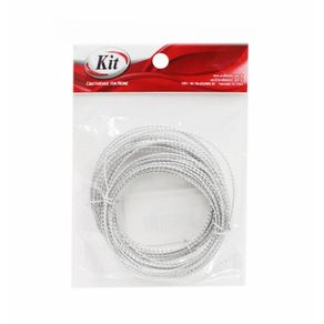 Arame Trancado 0.80Mm Prata C/5Mt C/2Und