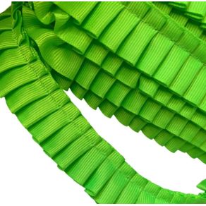 Fita Drapeada 25Mm Cor 18 Vd Limao C/9,14Mt