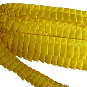 Fita Drapeada 25Mm Cor 22 Amrlo C/9,14Mt