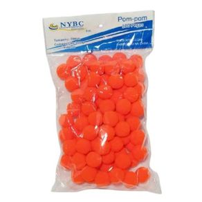 Pompom-S 20Mm 01 Laranja Flore C/100Und